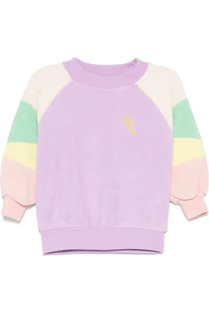 Bobo Choses Colour-block terry-cloth sweatshirt