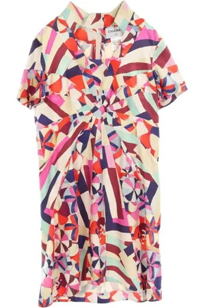 CHANEL 1986-1988 silk mini dress