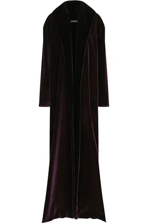 Dolce & Gabbana KIM DOLCE&GABBANA long velvet coat