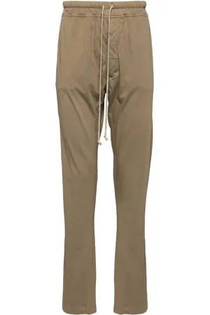 Rick Owens Drawstring drop-crotch track pants