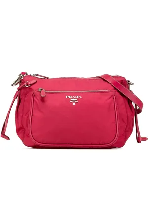 Prada 2013-2024 Saffiano Trimmed Tessuto Zip Top crossbody bag