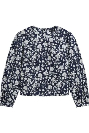 AGNÈS B. Floral-print cotton blouse