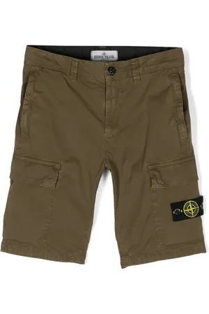 Stone Island Logo-patch cargo shorts