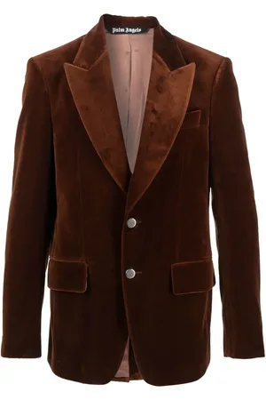 Palm Angels Single-breasted velvet blazer