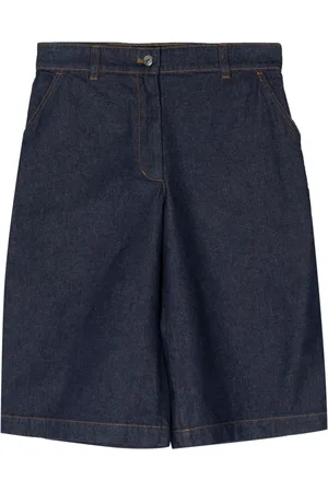 Maison Kitsuné Logo-patch cotton skirt