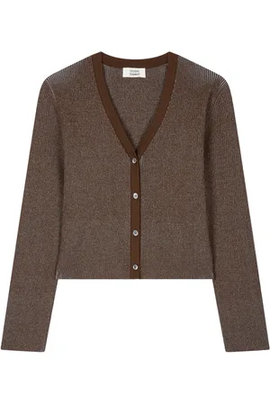 Studio Tomboy V-neck ribbed-knit cardigan