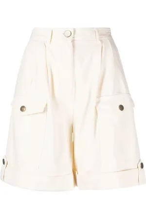 Twin-Set Belted cotton cargo shorts