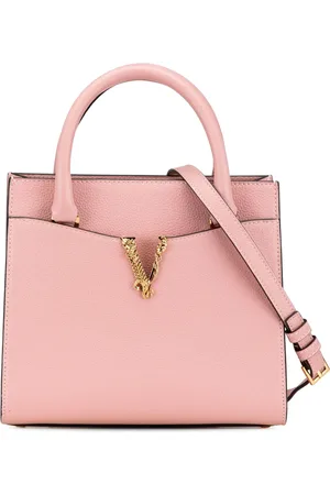 VERSACE 2000-2024 Grained Calfskin Virtus Top Handle satchel