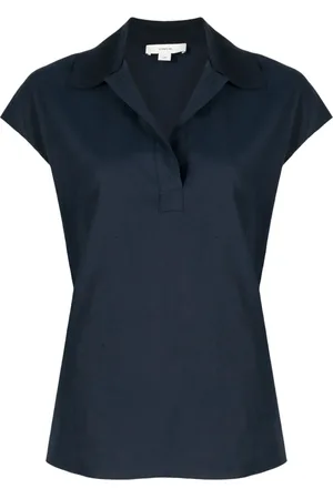 Vince Cap-sleeve polo shirt