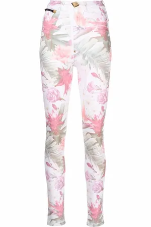 Philipp Plein Floral-print skinny jeans