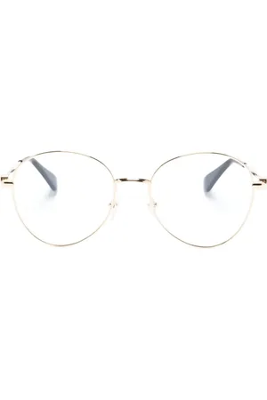 Cartier Logo-engraved round-frame glasses