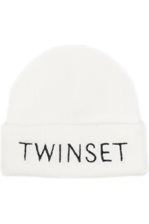 Twin-Set Embroidered-log beanie