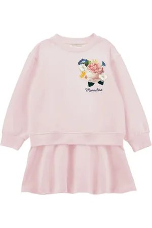 MONNALISA Floral-appliqu?? dress