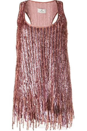 Etro Sequinned tank top