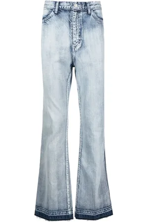 TOGA VIRILIS Acid-wash straight-leg jeans