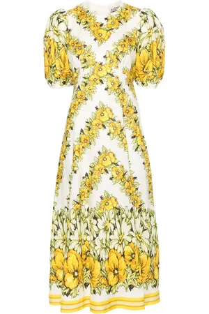 ALÉMAIS Gisela floral-print midi dress