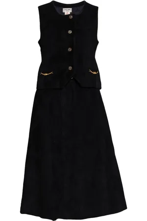 Céline Suede vest and skirt set