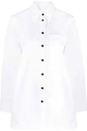 Jil Sander Long-sleeved patch pocket shirt