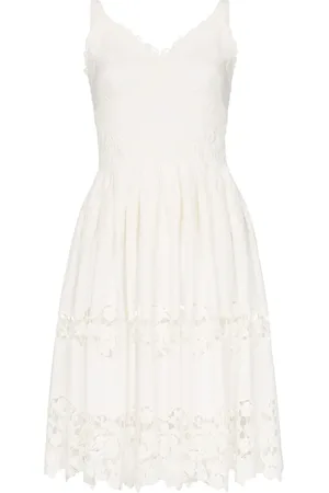 Dolce & Gabbana Floral embroidered cutout midi-dress