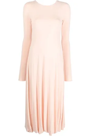 Jil Sander Long-sleeved flared dress