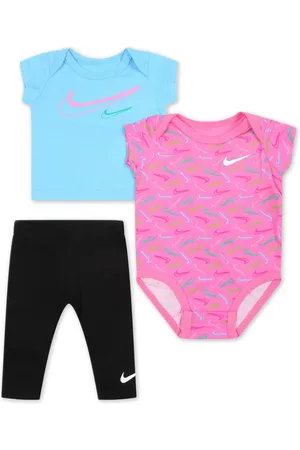 Nike Swoosh-print cotton trousers set