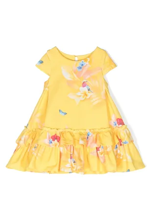 Lapin House Floral-print ruffled dress