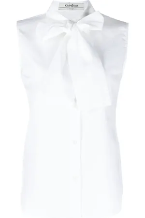KIMHEKIM Pussy-bow cotton blouse