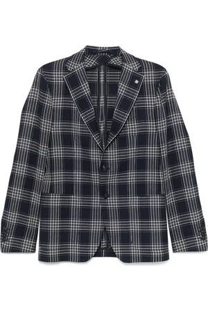 TAGLIATORE Plaid-pattern blazer