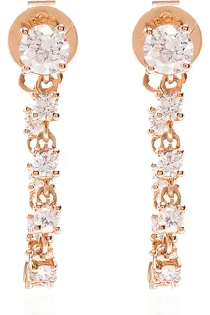 Anita 18kt and diamond loop earrings
