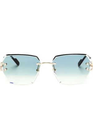 Cartier Signature C de Cartier geometric-frame sunglasses