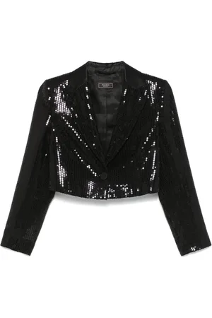 PESERICO SIGN Sequinned cropped blazer
