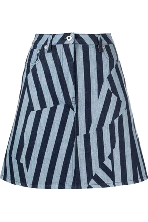 Kenzo Dazzle Stripe denim skirt