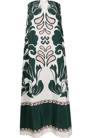 Adriana Degreas Graphic-print silk dress