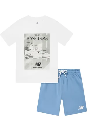 New Balance Logo-print shorts set