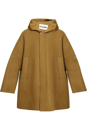 Jil Sander Logo-jacquard coat