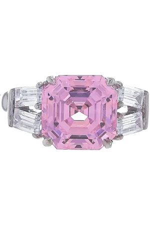 FANTASIA BY DESERIO 14kt white gold simulated-diamond ring