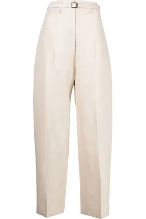 Gia Studios Tapered wool-linen trousers