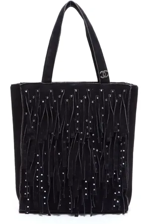 CHANEL 2006 rhinestone-embellished fringed handbag