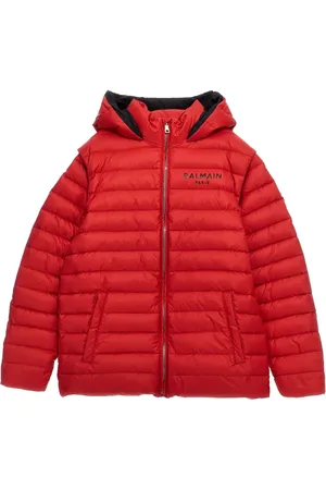 Balmain Logo-print puffer jacket