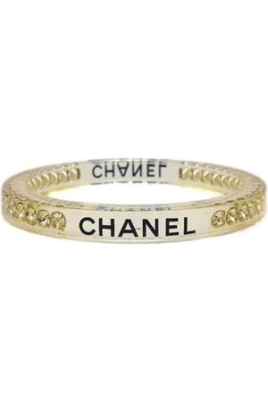 CHANEL 2005 rhinestone-embellished bangle bracelet
