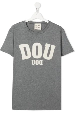 DOUUOD KIDS Logo-print T-shirt