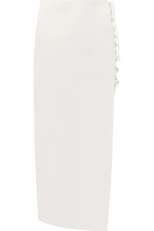 De La Vali Side lace-up midi skirt