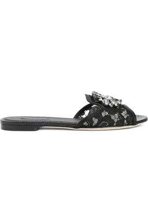 Dolce & Gabbana Rainbow Lace brooch-detail sandals