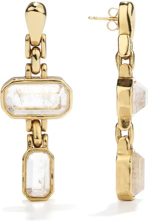 Goossens 24kt plated drop earrings