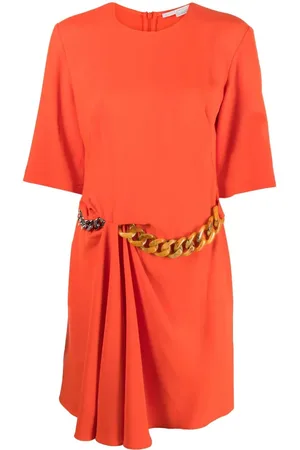 Stella McCartney Chain-detail draped mini dress