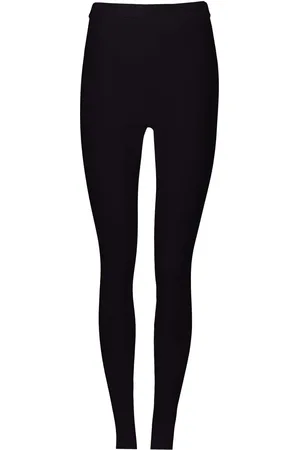 Salvatore Ferragamo Logo-plaque stretch-fit leggings