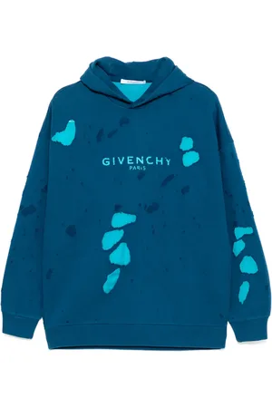 Givenchy Distressed logo-print hoodies
