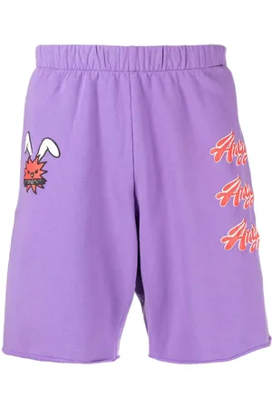 Natasha Zinko Slogan-print track shorts