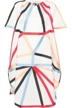 Issey Miyake Dimensions geometric-print dress