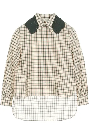 Fendi 2010s check-print blouse